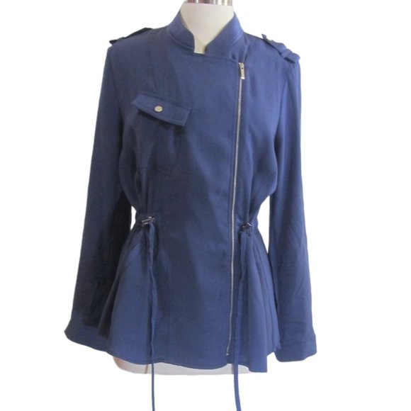 Chico's Military Jacket Style Blouse - Picture 2 of 9